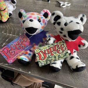 Grateful Dead Beanie Bears - Liquid Blue Dupree & Peggy Set Of Two With Tags